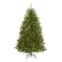 6 ft. Pre-Lit Dunhill Fir Hinged Tree with Clear Lights, Plug-In - National Tree Company