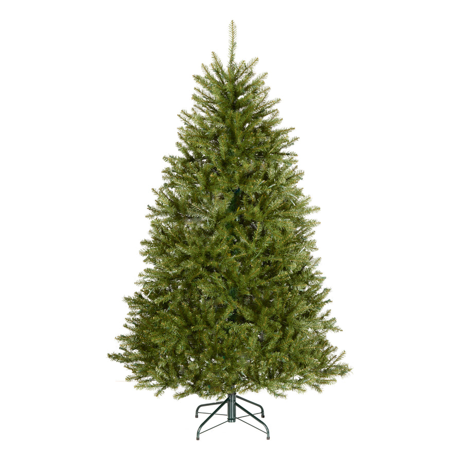 6 ft. Pre-Lit Dunhill Fir Hinged Tree with Clear Lights, Plug-In - National Tree Company