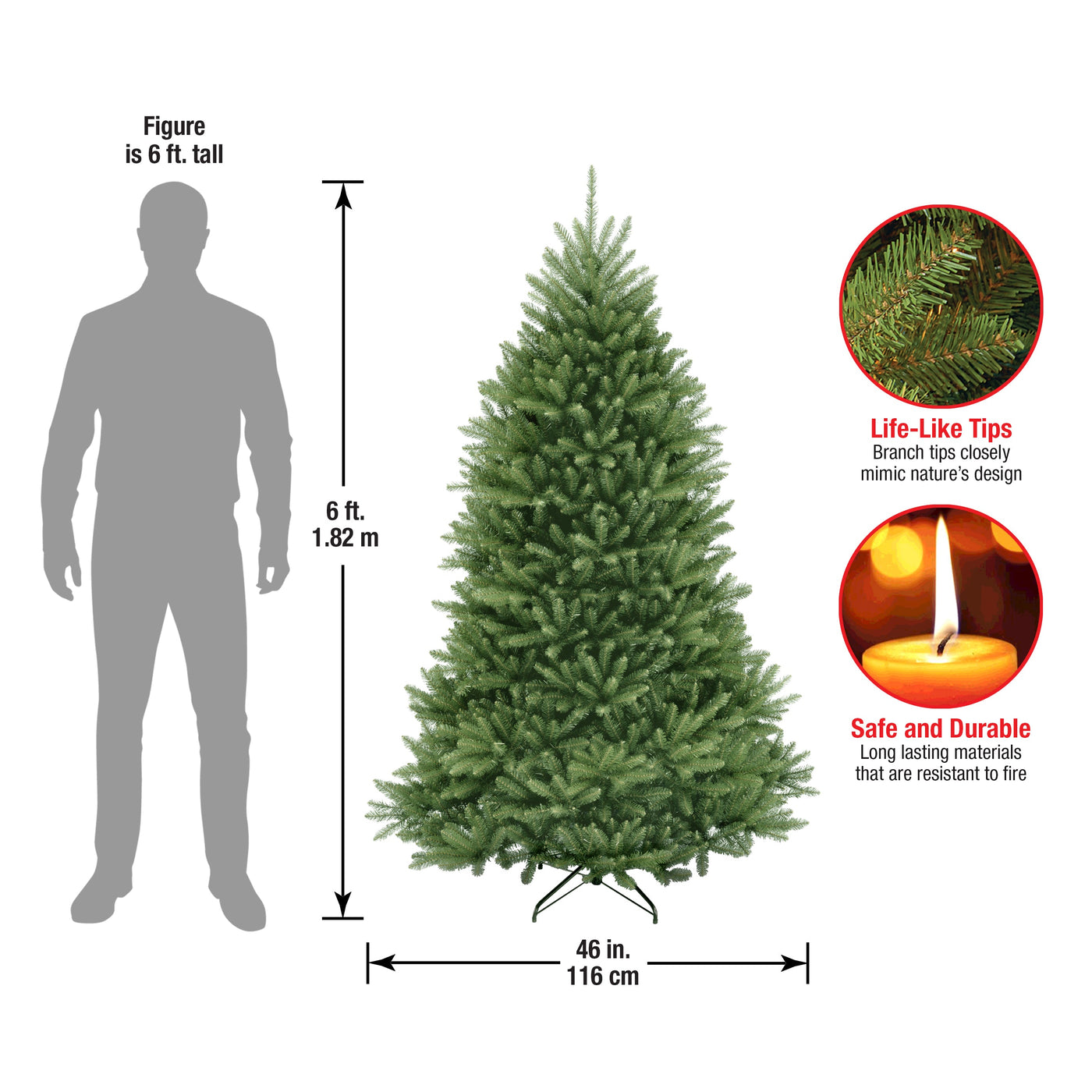 6 ft. Dunhill Fir Tree - National Tree Company