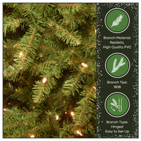 6.5 ft. Pre-Lit Dunhill Fir Tree with Clear Lights, Plug-In - National Tree Company