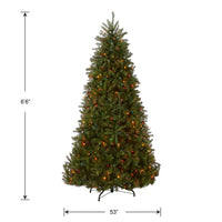 6.5 ft. Pre-Lit Dunhill Fir Tree with Multicolor Lights - National Tree Company