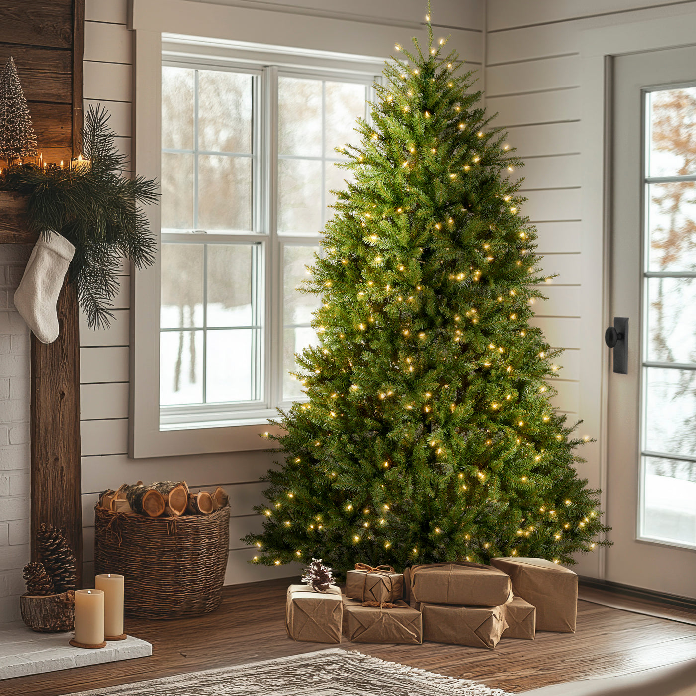 7 ft. Pre-Lit Dunhill Fir Tree with Clear Lights - National Tree Company