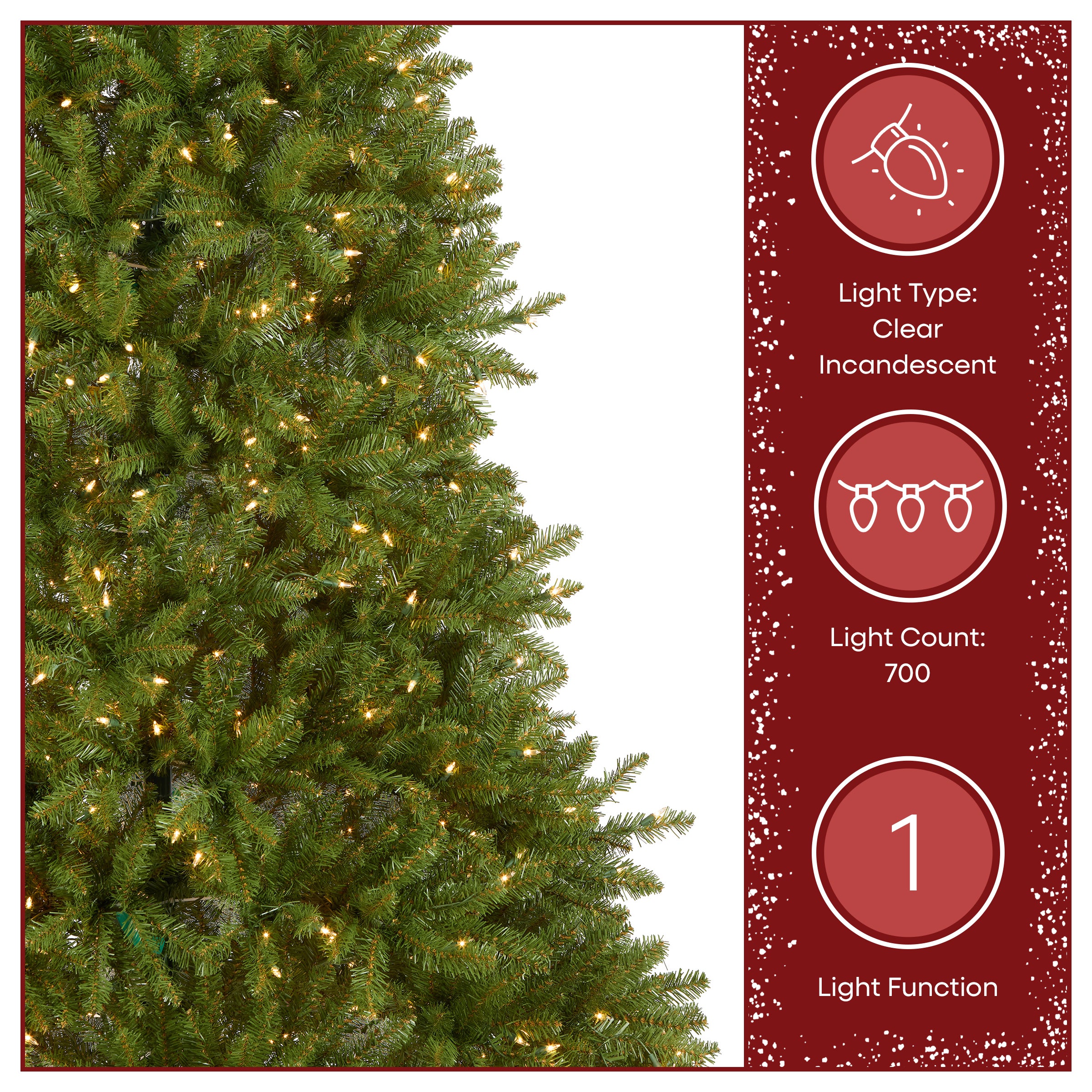 7 ft. Pre-Lit Dunhill Fir Tree with Clear Lights · National Tree