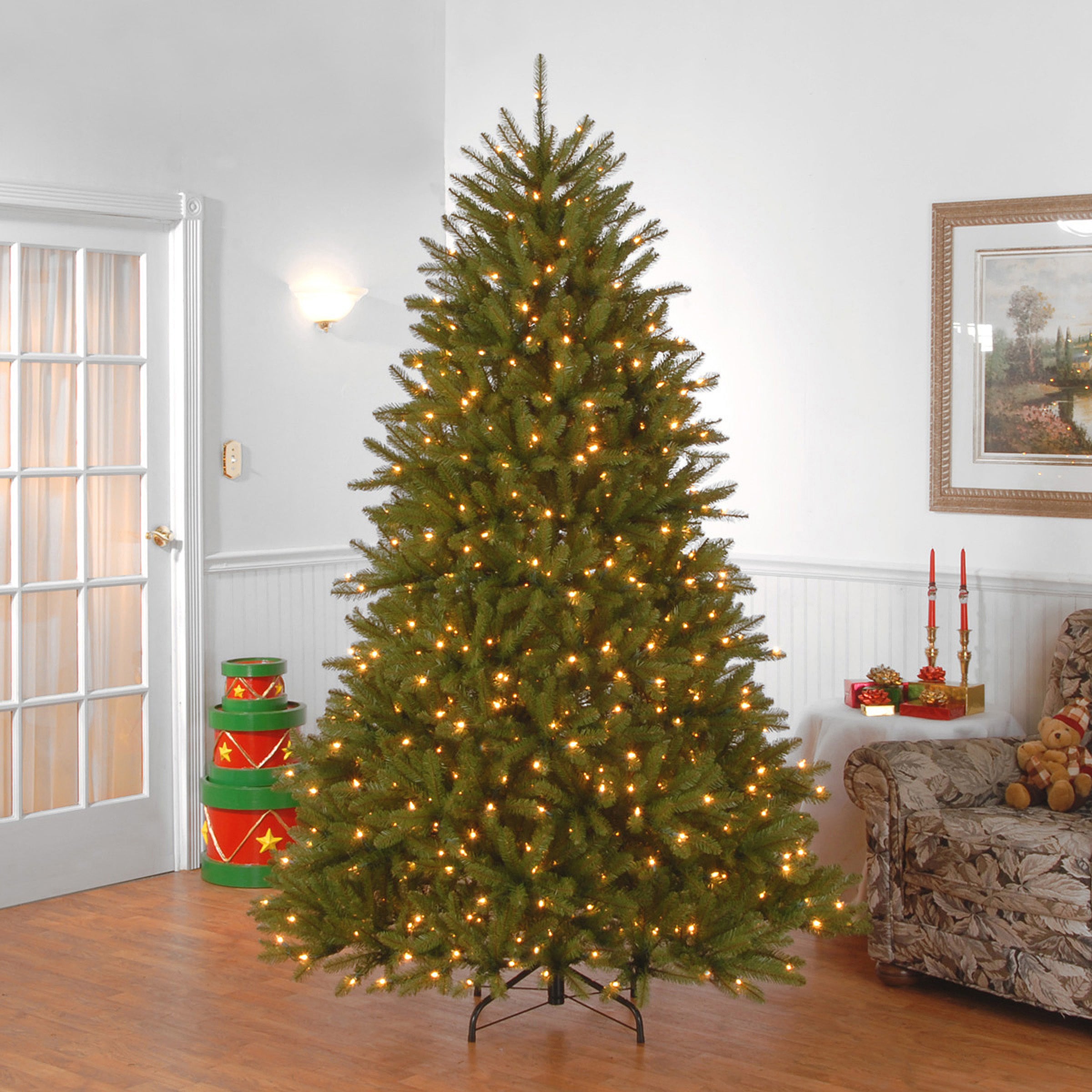 7.5 ft. Pre-Lit Dunhill Fir Tree with Clear Lights · National Tree