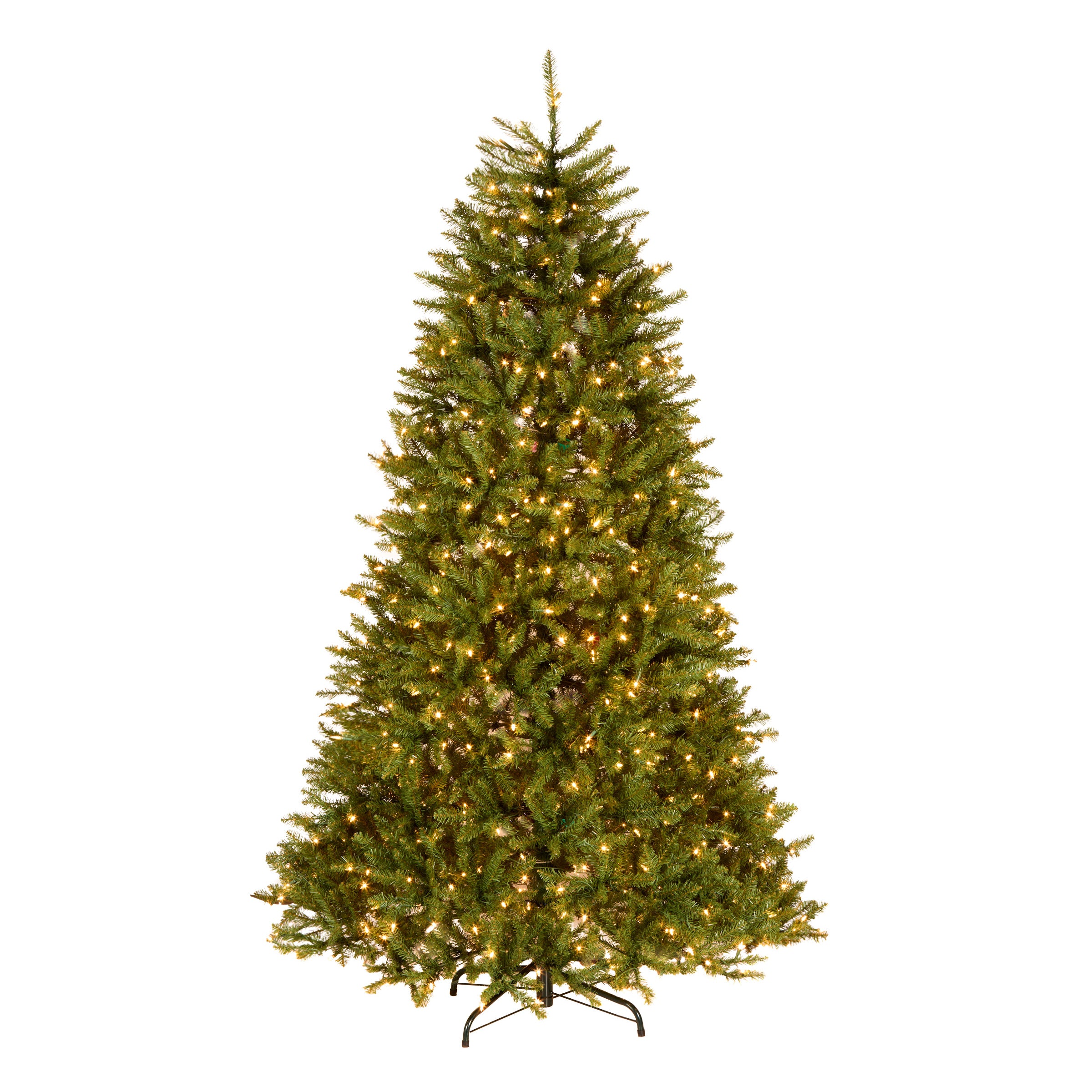 7.5 ft. Pre-Lit Dunhill Fir Hinged Tree with Clear Lights, Plug-In