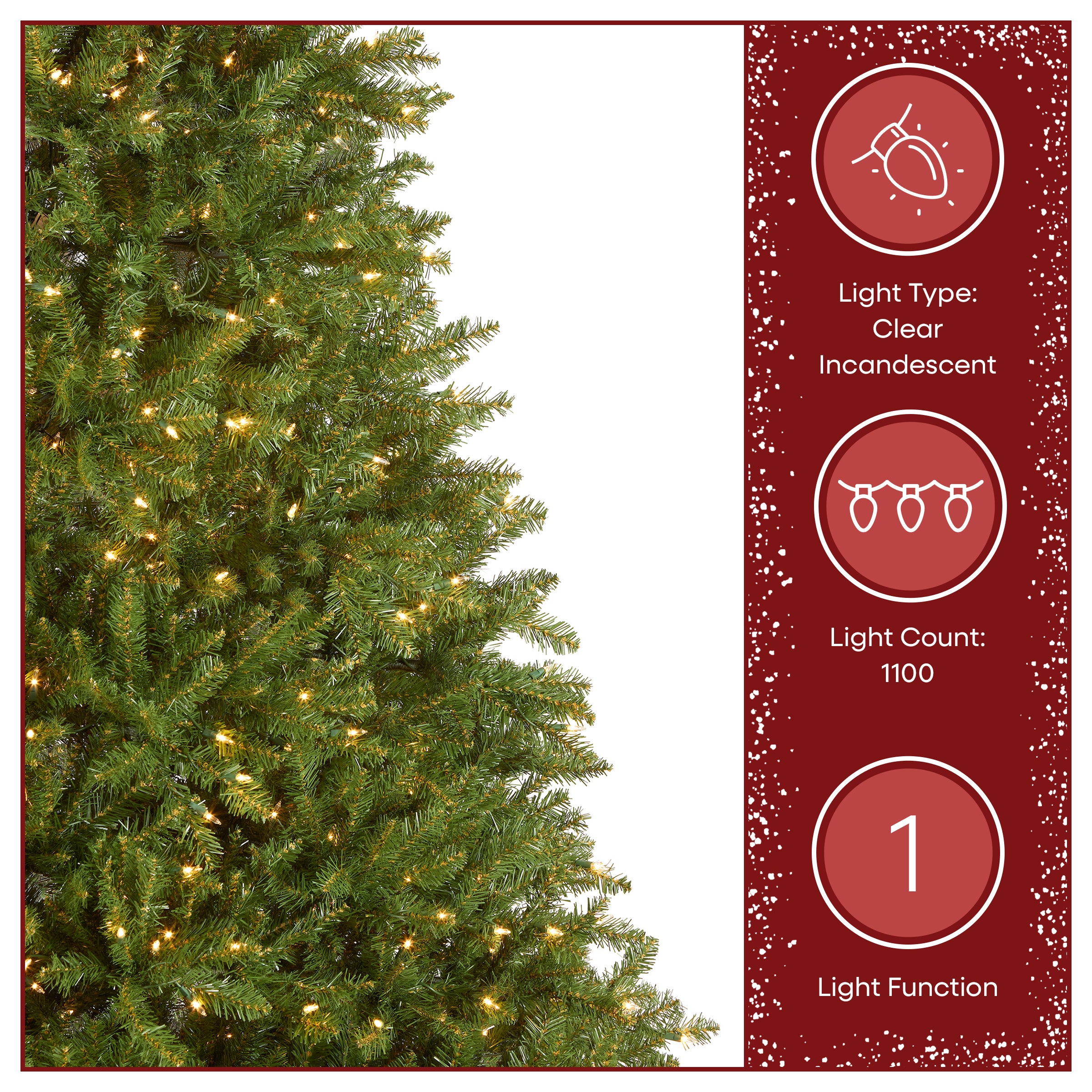 9 ft. Pre-Lit Dunhill Fir Tree with Clear Lights · National Tree