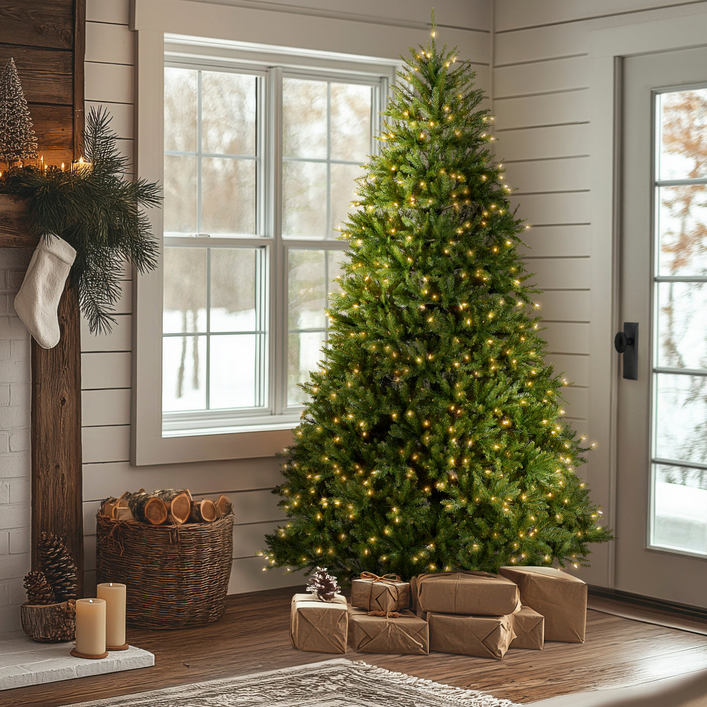 9 ft. Pre-Lit Dunhill Fir Tree with 900 Clear Lights - National Tree Company