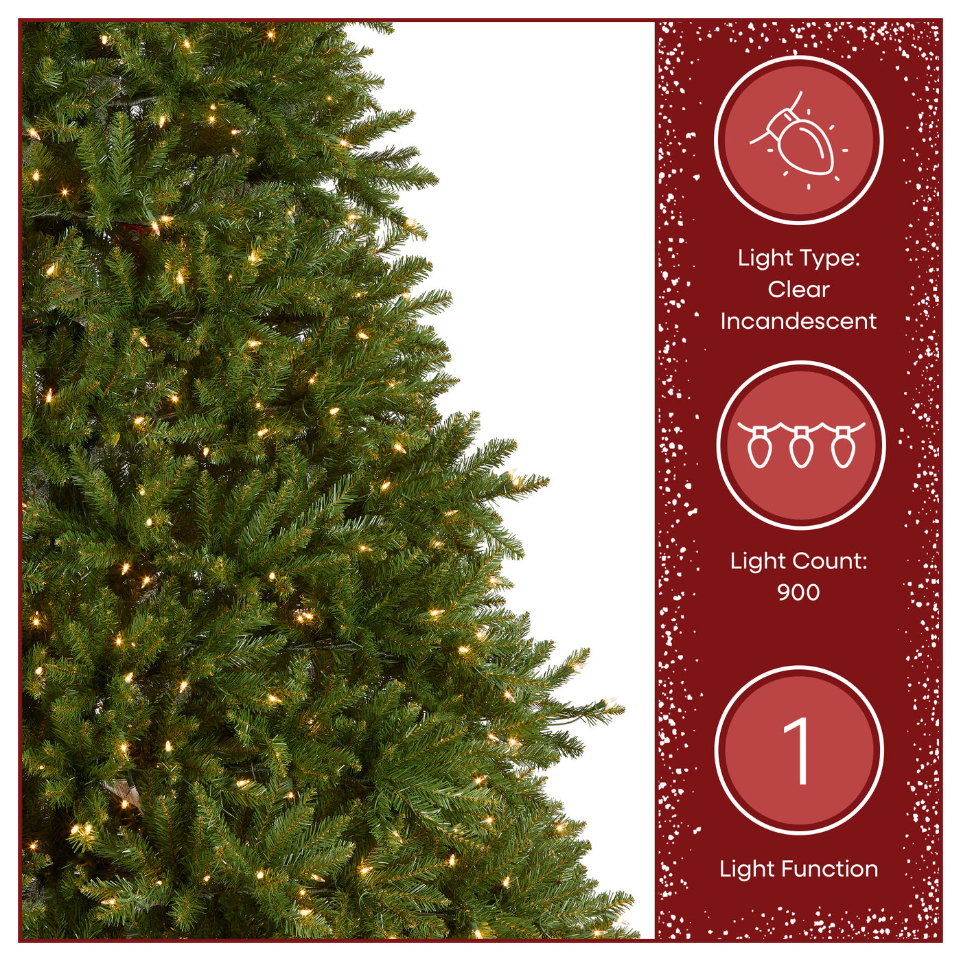9 ft. Pre-Lit Dunhill Fir Tree with 900 Clear Lights - National Tree Company