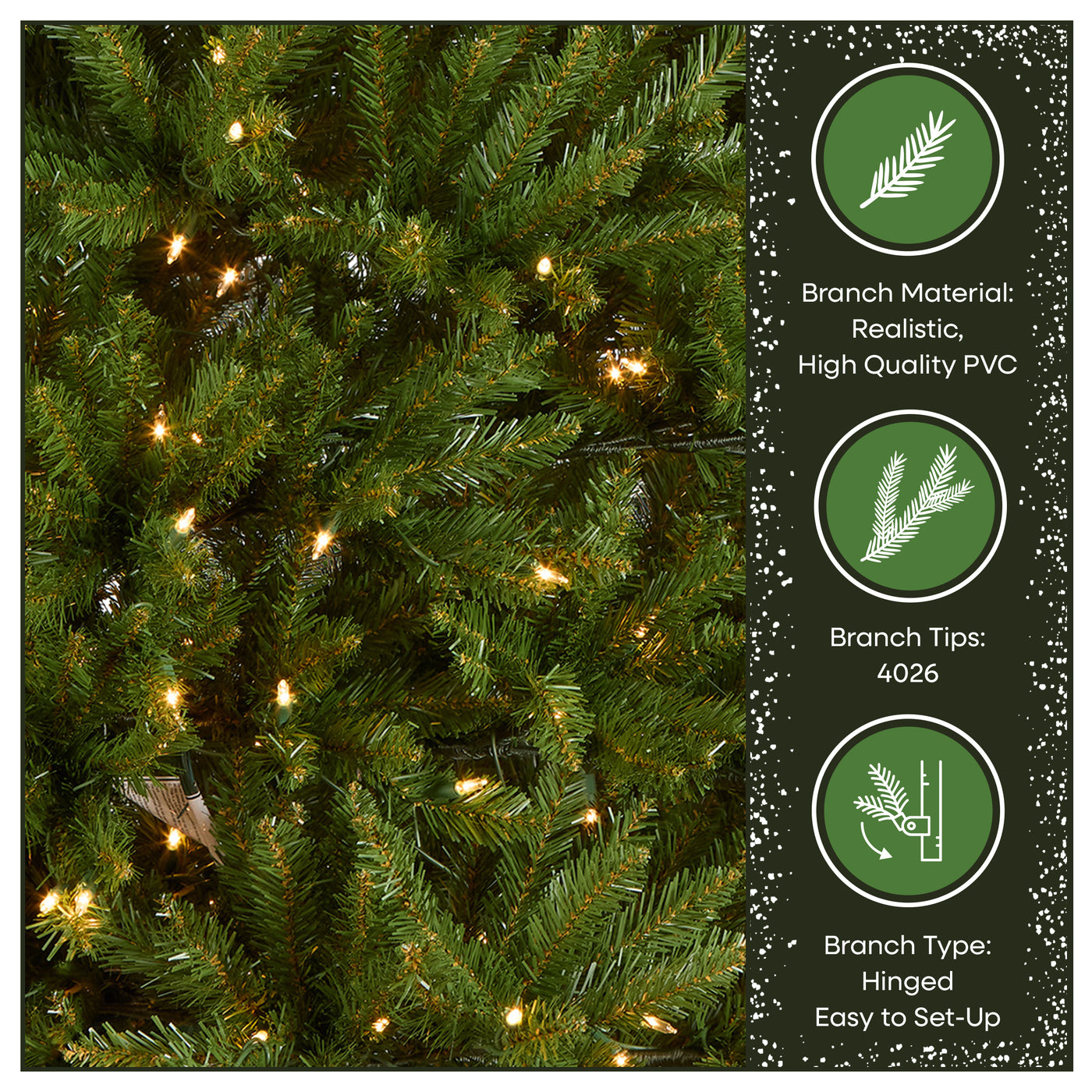 9 ft. Pre-Lit Dunhill Fir Tree with 900 Clear Lights - National Tree Company