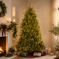 6.5 ft. Pre-Lit Dunhill Fir Hinged Tree with PowerConnect Clear Lights, Plug-In - National Tree Company