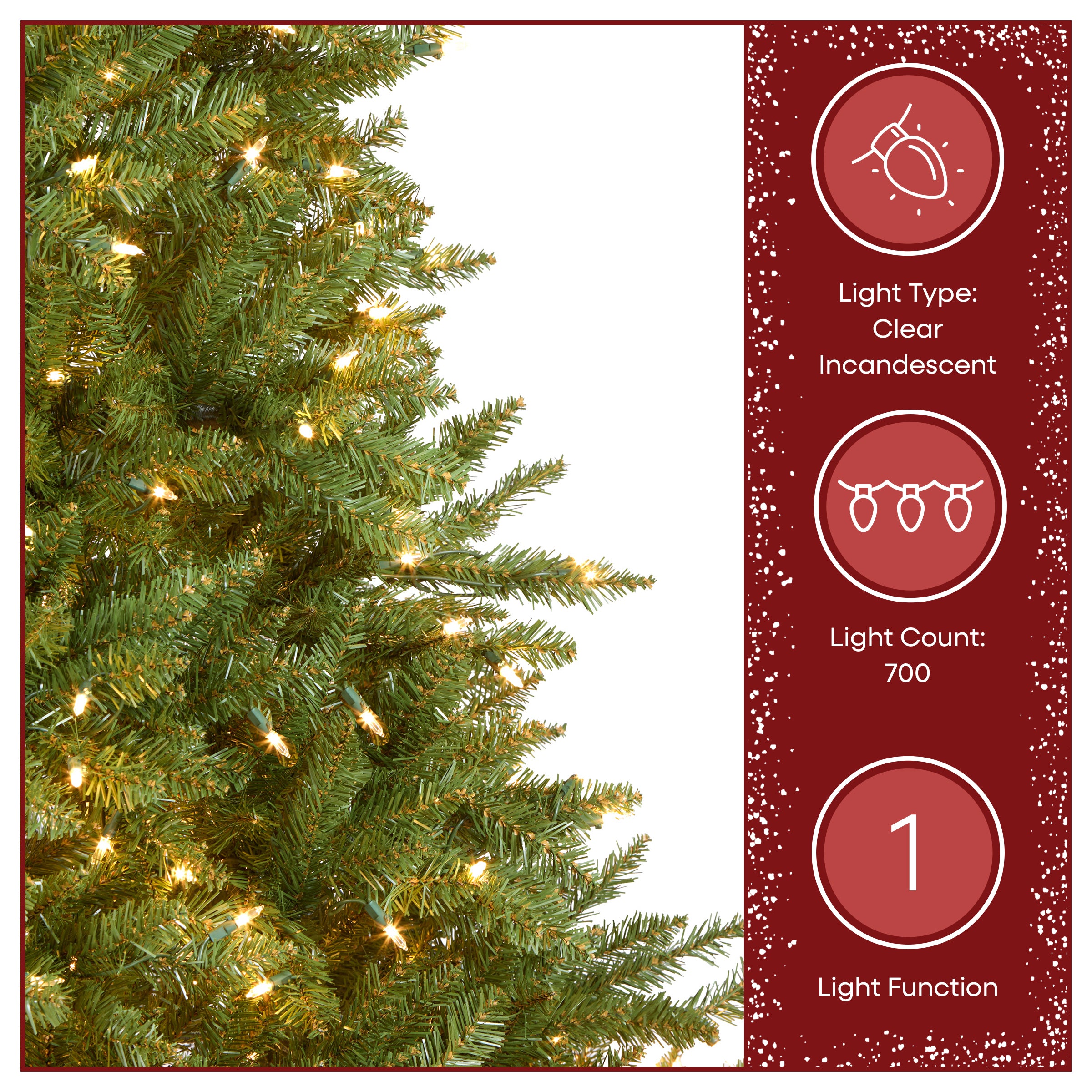 7 ft. Pre-Lit Dunhill Fir Tree with PowerConnect Clear Lights