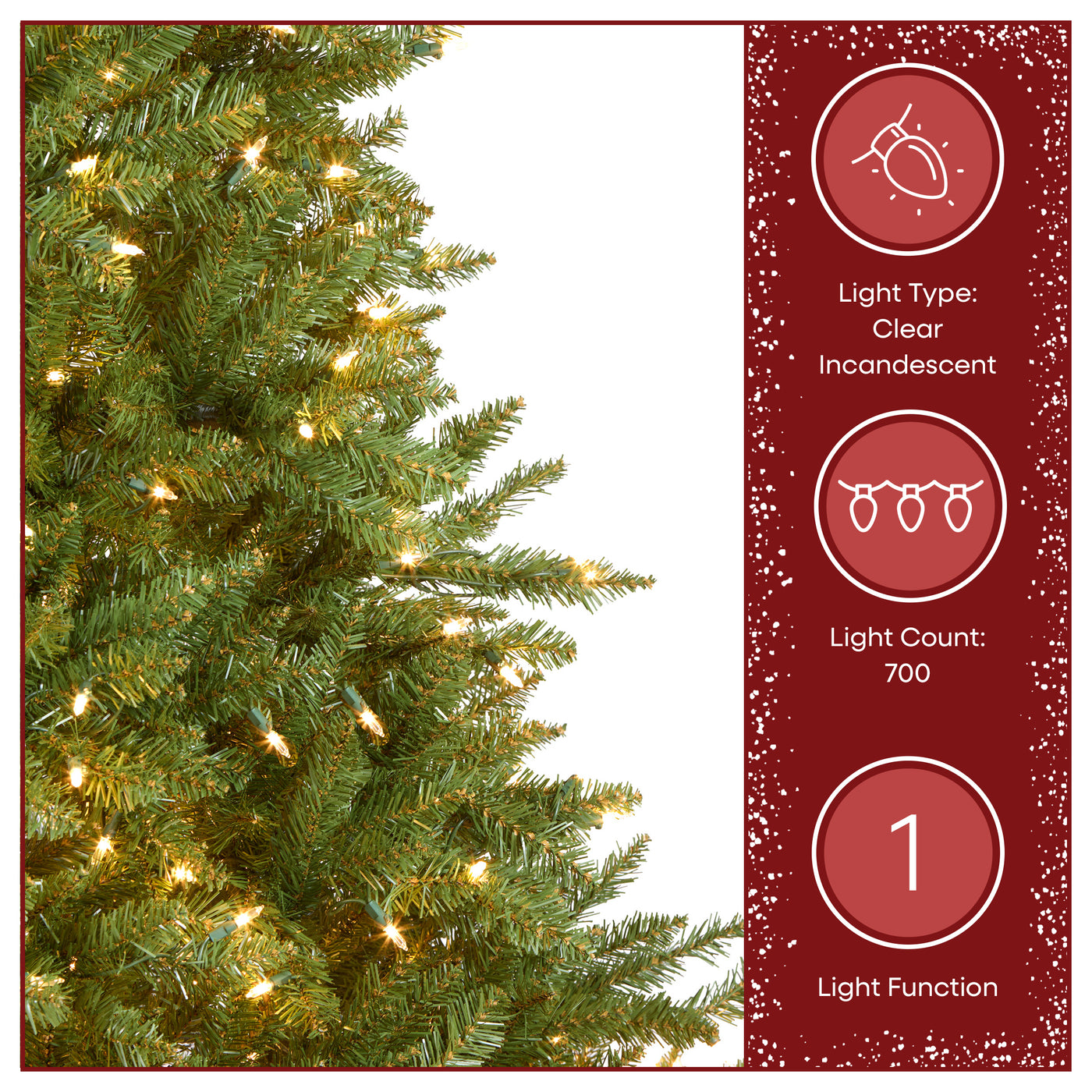 7 ft. Pre-Lit Dunhill Fir Tree with PowerConnect Clear Lights - National Tree Company