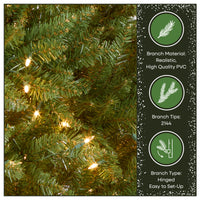 7 ft. Pre-Lit Dunhill Fir Tree with PowerConnect Clear Lights - National Tree Company