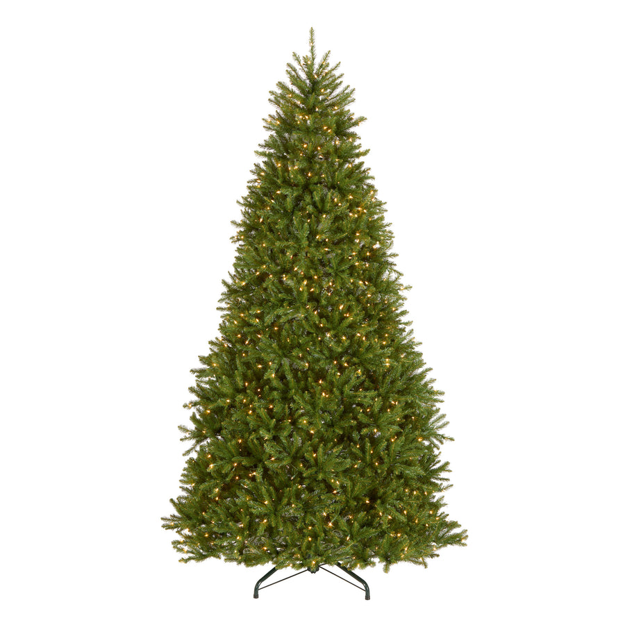 9 ft. Pre-Lit Dunhill Fir Hinged Tree with PowerConnect Clear Lights - National Tree Company