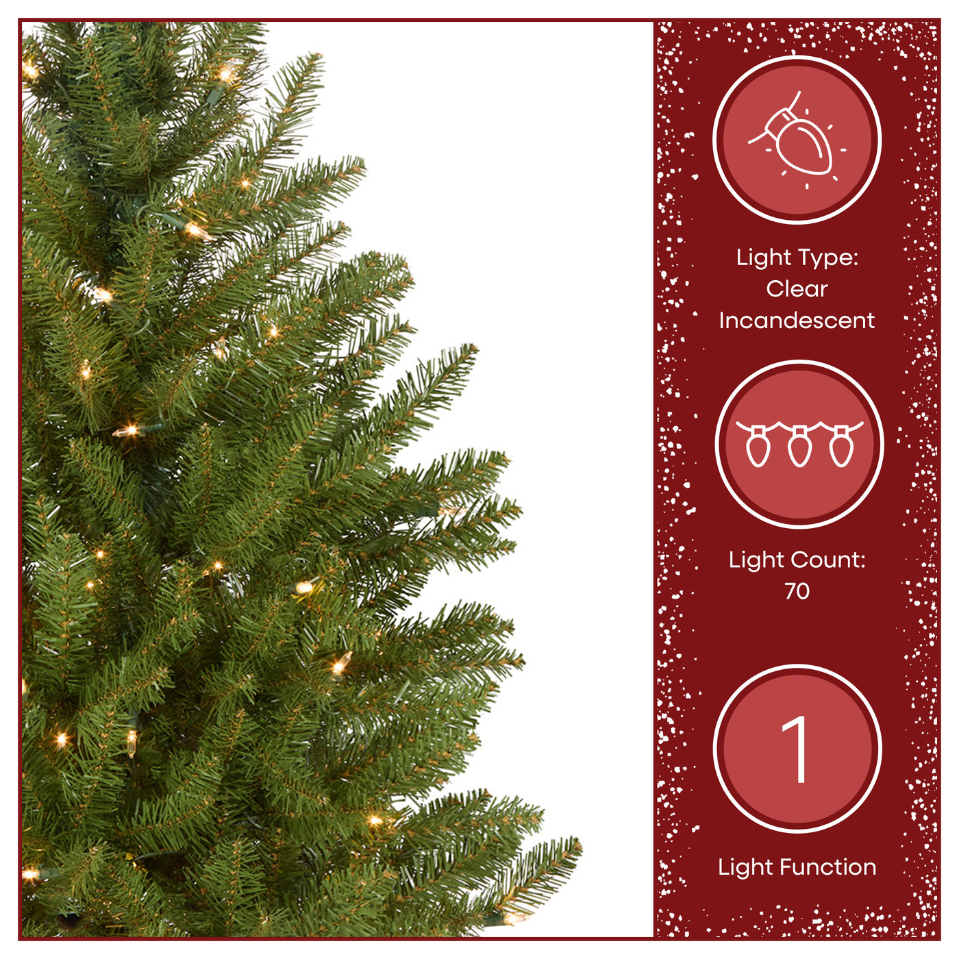 4 ft. Pre-Lit Dunhill Fir Entrance Tree  in Dark Bronze Pot with Clear Lights, Plug-In - National Tree Company