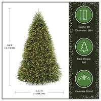 9 ft. Pre-Lit Dunhill Fir Tree with PowerConnect  Dual Color LED Lights, Plug-In - National Tree Company