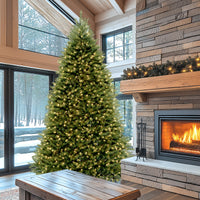 9 ft. Pre-Lit Dunhill Fir Tree with PowerConnect  Dual Color LED Lights - National Tree Company