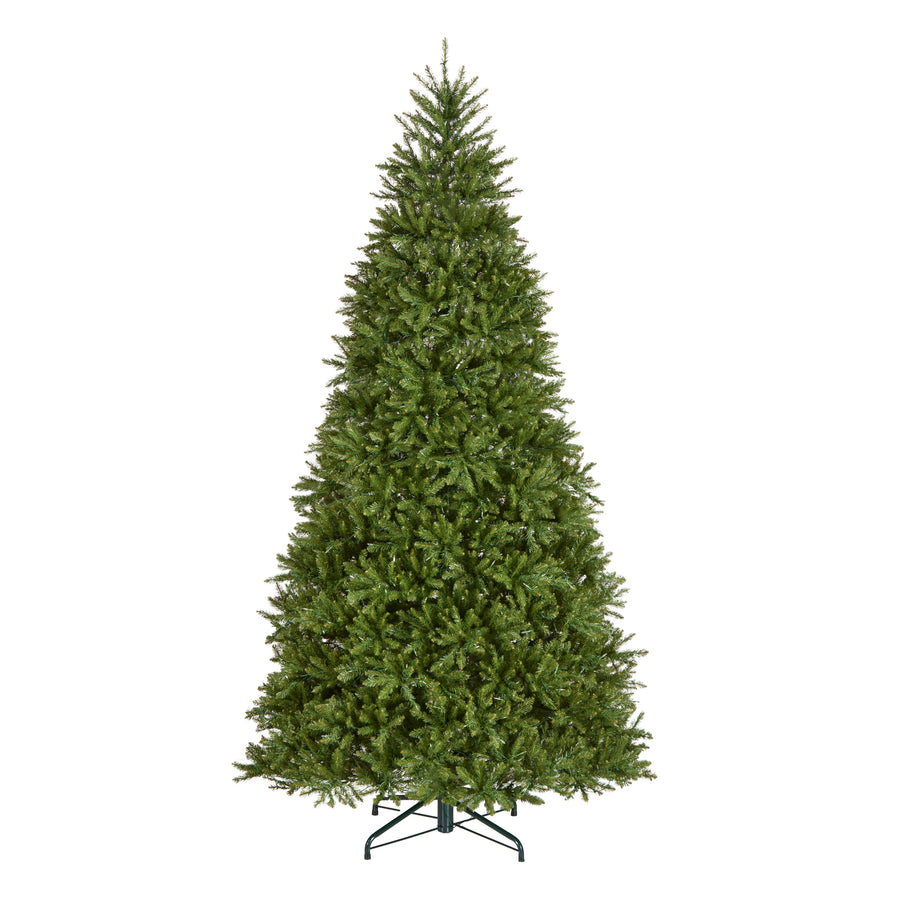 10 ft.Pre-Lit Dunhill Fir Hinged Tree with PowerConnect Dual Color LED Lights, Plug-In - National Tree Company