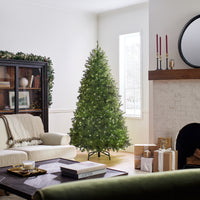 7 ft. Pre-Lit Dunhill Fir Tree with PowerConnect Dual Color LED Lights - National Tree Company