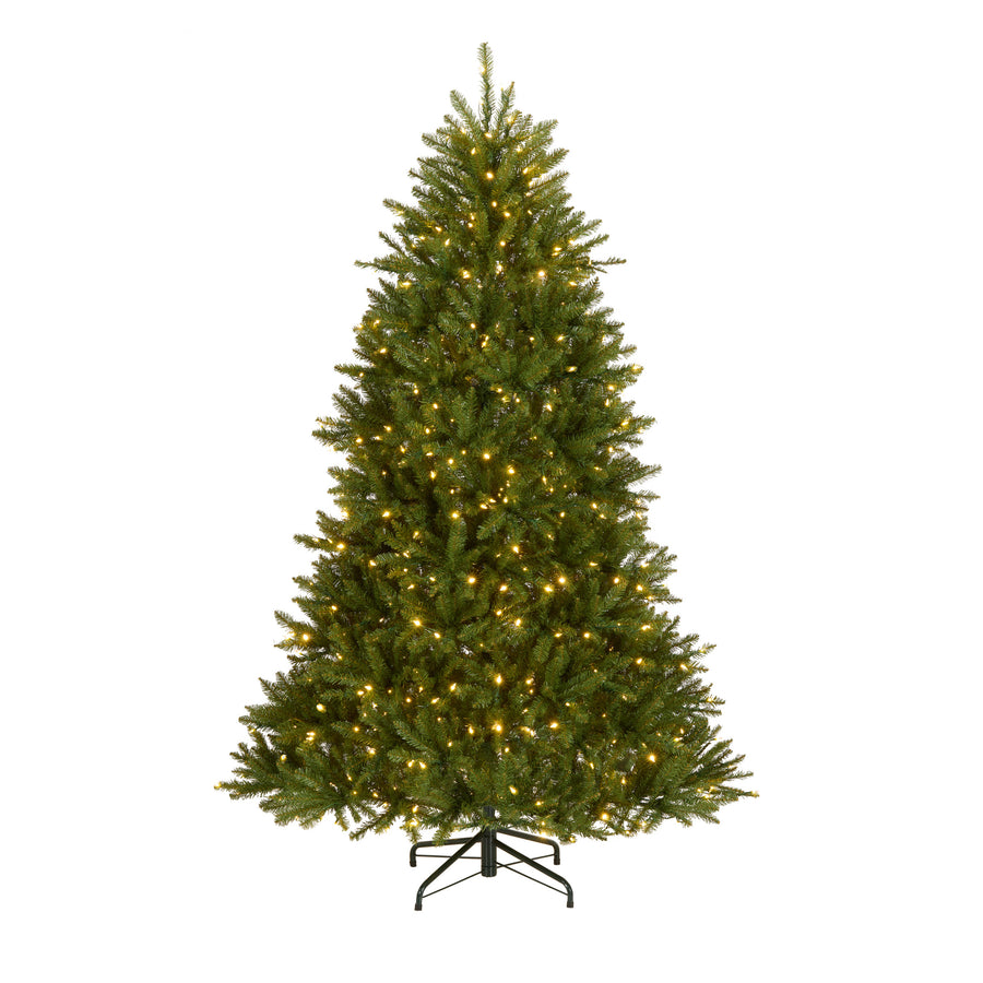 7 ft. Pre-Lit Dunhill Fir Tree with PowerConnect Dual Color LED Lights - National Tree Company