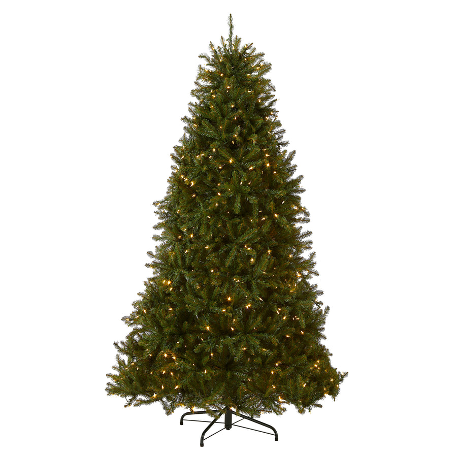 7.5 ft. Pre-Lit Dunhill Fir Tree with PowerConnect Dual Color LED Lights, Plug-In - National Tree Company