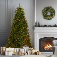 7.5 ft. Pre-Lit Dunhill Fir Tree with PowerConnect Dual Color LED Lights, Plug-In - National Tree Company