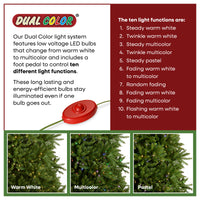 7.5 ft. Pre-Lit Dunhill Fir Tree with PowerConnect Dual Color LED Lights, Plug-In - National Tree Company