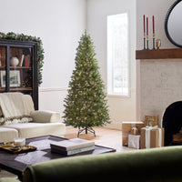 6.5 ft. Pre-Lit Dunhill Fir Slim Tree with Clear Lights - National Tree Company