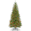 6.5 ft. Pre-Lit Dunhill Fir Slim Tree with Multicolor Lights - National Tree Company