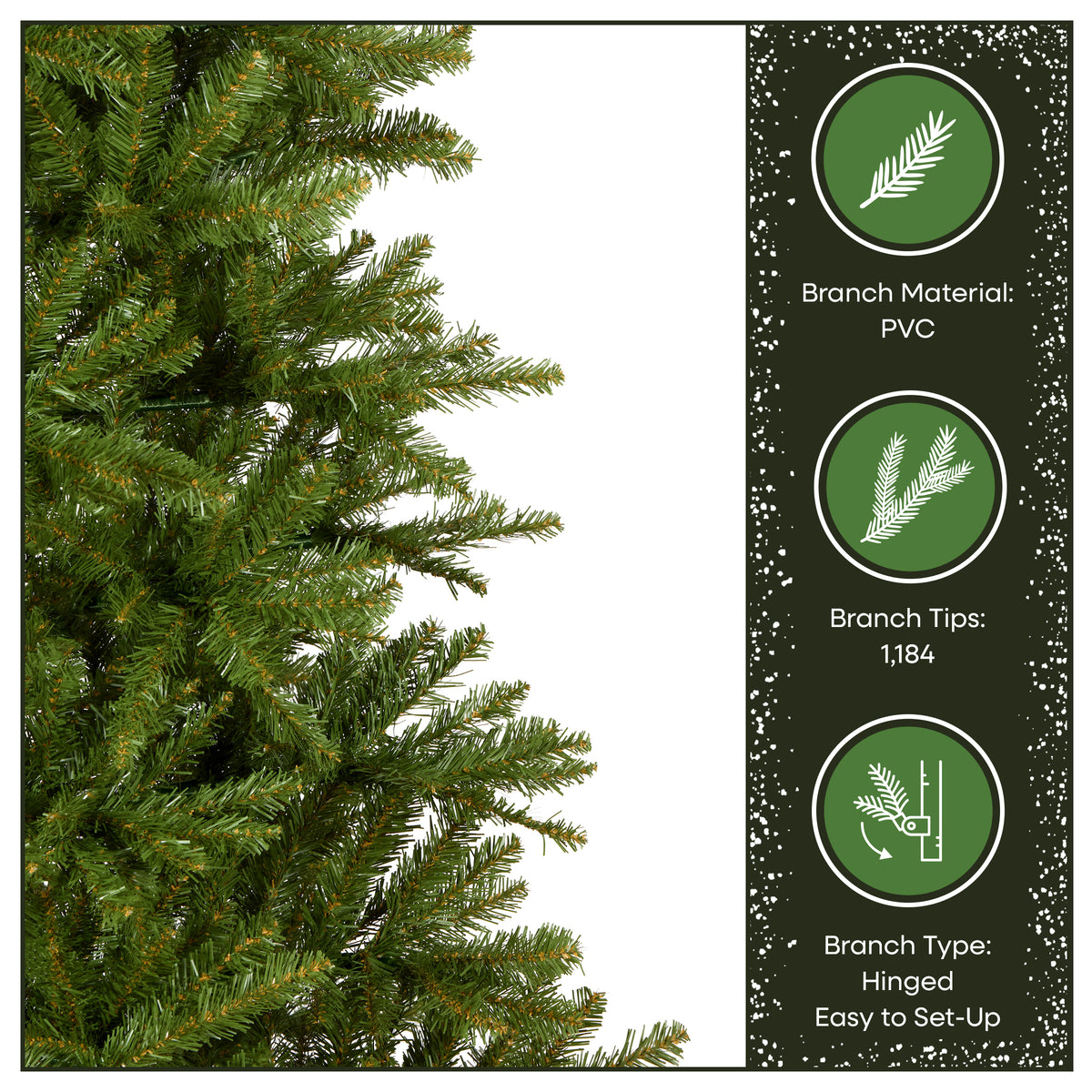 6.5 ft. Dunhill Fir Slim Hinged Tree - National Tree Company