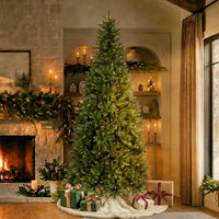 9 ft. Pre-Lit Dunhill Fir Slim Hinged Tree with Clear Lights, Plug-In - National Tree Company
