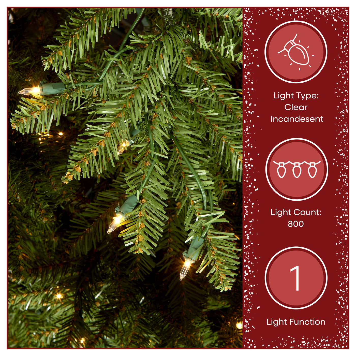 9 ft. Pre-Lit Dunhill Fir Slim Hinged Tree with Clear Lights, Plug-In - National Tree Company