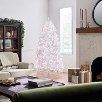 6.5 ft. Pre-Lit Dunhill Fir White Tree with Clear Lights - National Tree Company