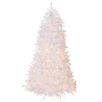 6.5 ft. Pre-Lit Dunhill Fir White Tree with Clear Lights - National Tree Company