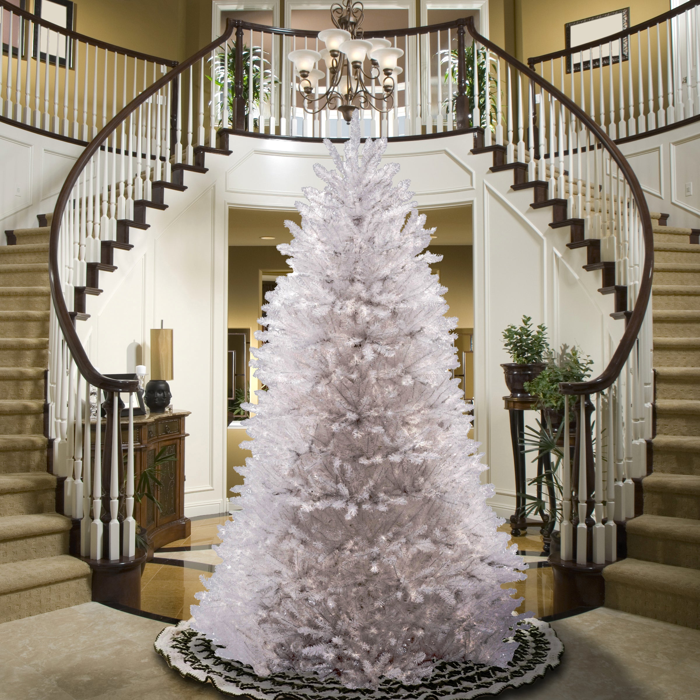 7 foot white christmas tree with lights hotsell