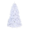 7.5 ft. Pre-Lit Dunhill Fir White Hinged Tree with Clear Lights, Plug-In - National Tree Company