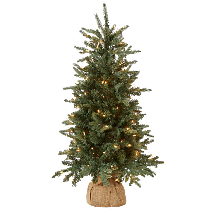 4 ft. Everyday Collection Burlap Tree with Clear Lights