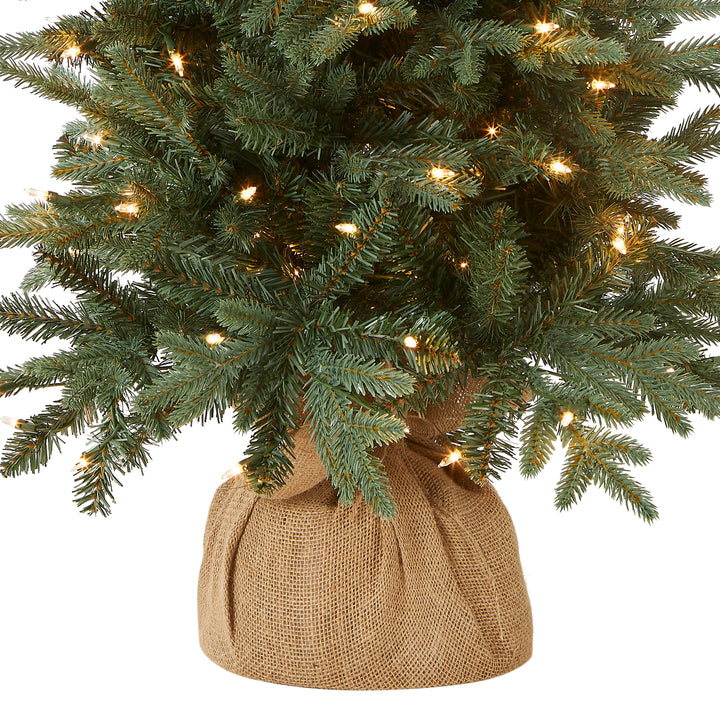 4 ft. Everyday Collection Burlap Tree with Clear Lights