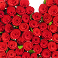 17 in. Valentine's Red Roses Heart - National Tree Company