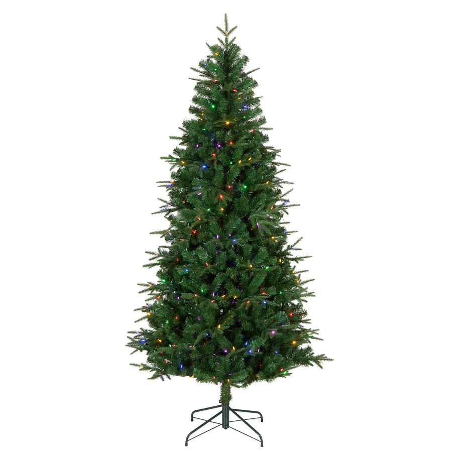 6.5 ft Pre-Lit Evercrest Tree with PowerConnect and Dual Color Multifunction Lights - National Tree Company