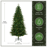 6.5 ft Pre-Lit Evercrest Artificial Christmas Tree with PowerConnect and Dual Color Multifunction Lights - National Tree Company