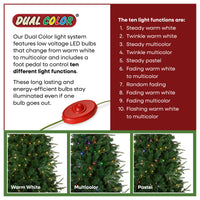 7.5 ft. Pre-Lit Evercrest Artificial Christmas Tree with PowerConnect and Dual Color Multifunction Lights - National Tree Company