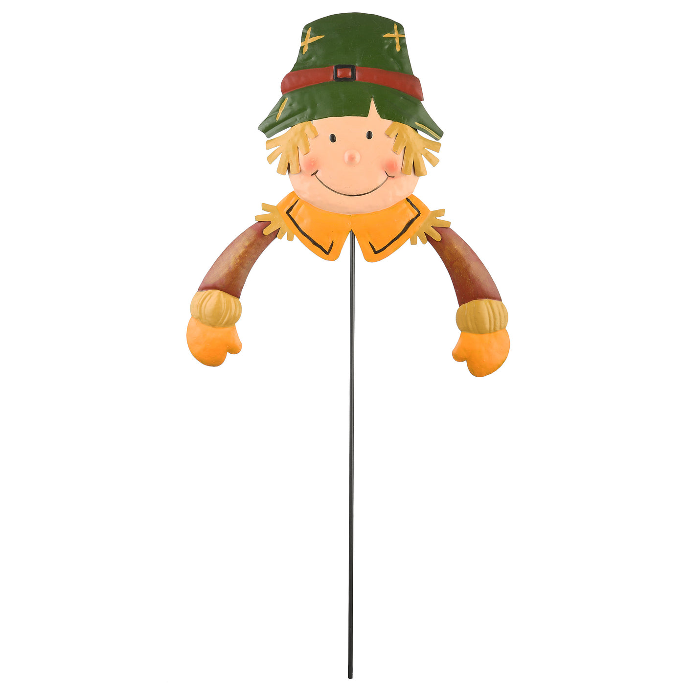 National Tree Company Scarecrow Boy Garden Stake Outdoor Decoration, Autumn Collection, 24 Inches - National Tree Company