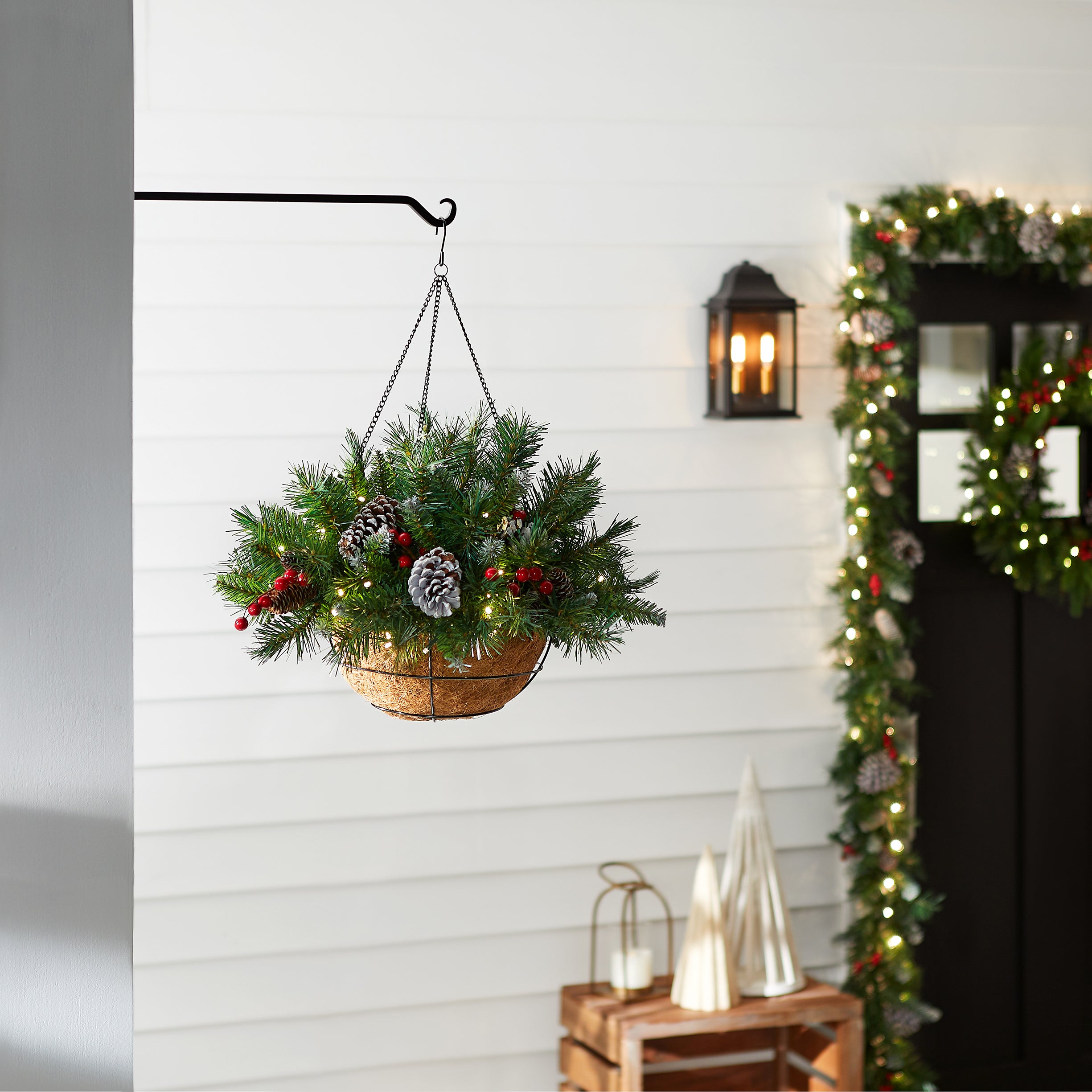 National Tree Company Hanging Basket - Thumbnail 2