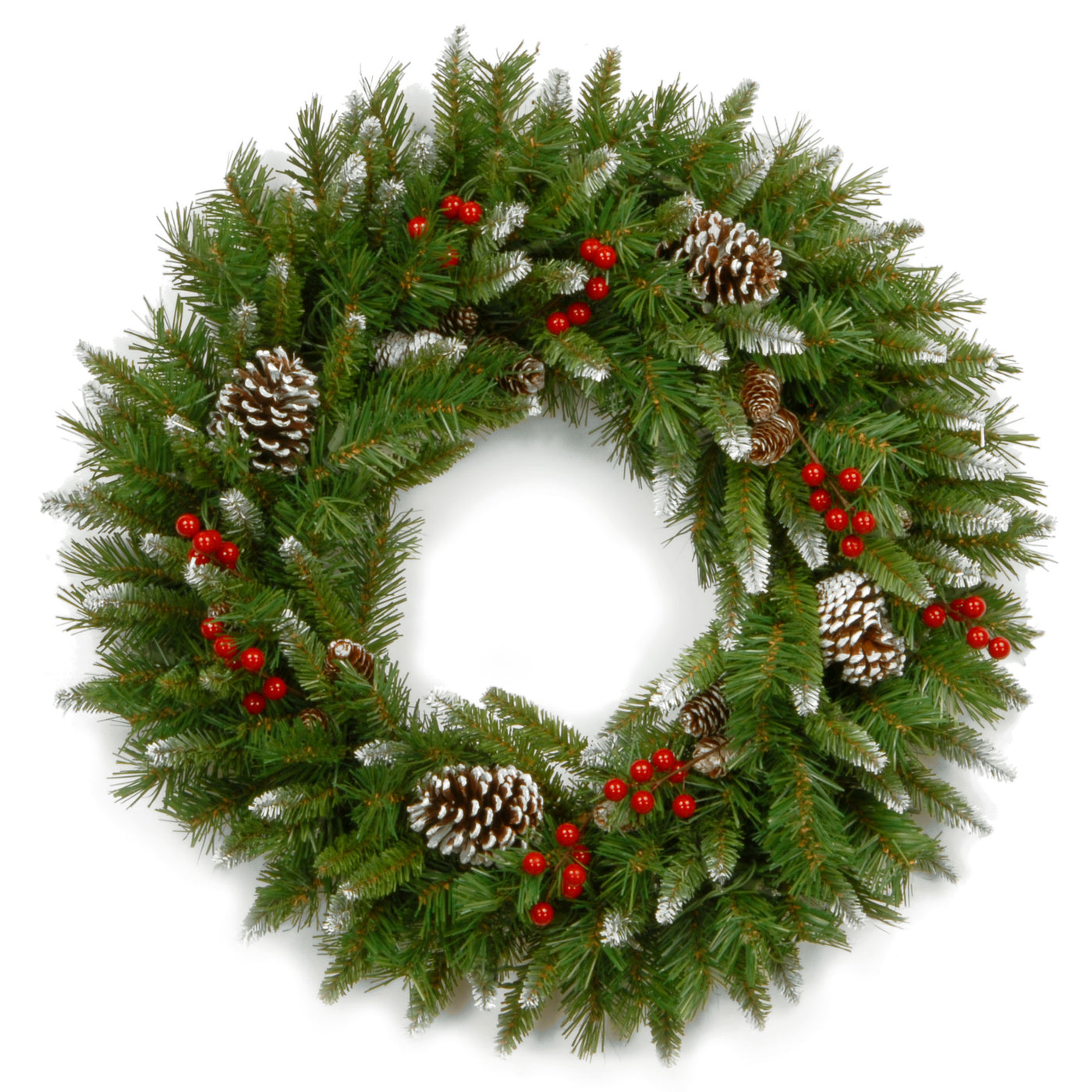 24 in. Frosted Berry Wreath - National Tree Company