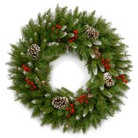 24 in. Frosted Berry Wreath - National Tree Company