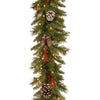 9 ft. Pre-Lit Frosted Berry Garland - National Tree Company