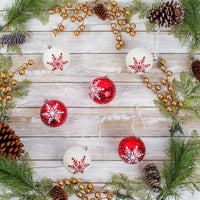 6-Piece Shatterproof Snowflake Ornaments - National Tree Company