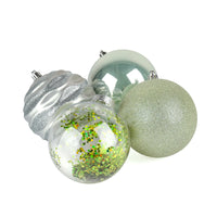 13 in. Mint Xmas Ball Decor Set - National Tree Company