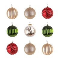 13 in. Gold Xmas Ball Decor Set - National Tree Company